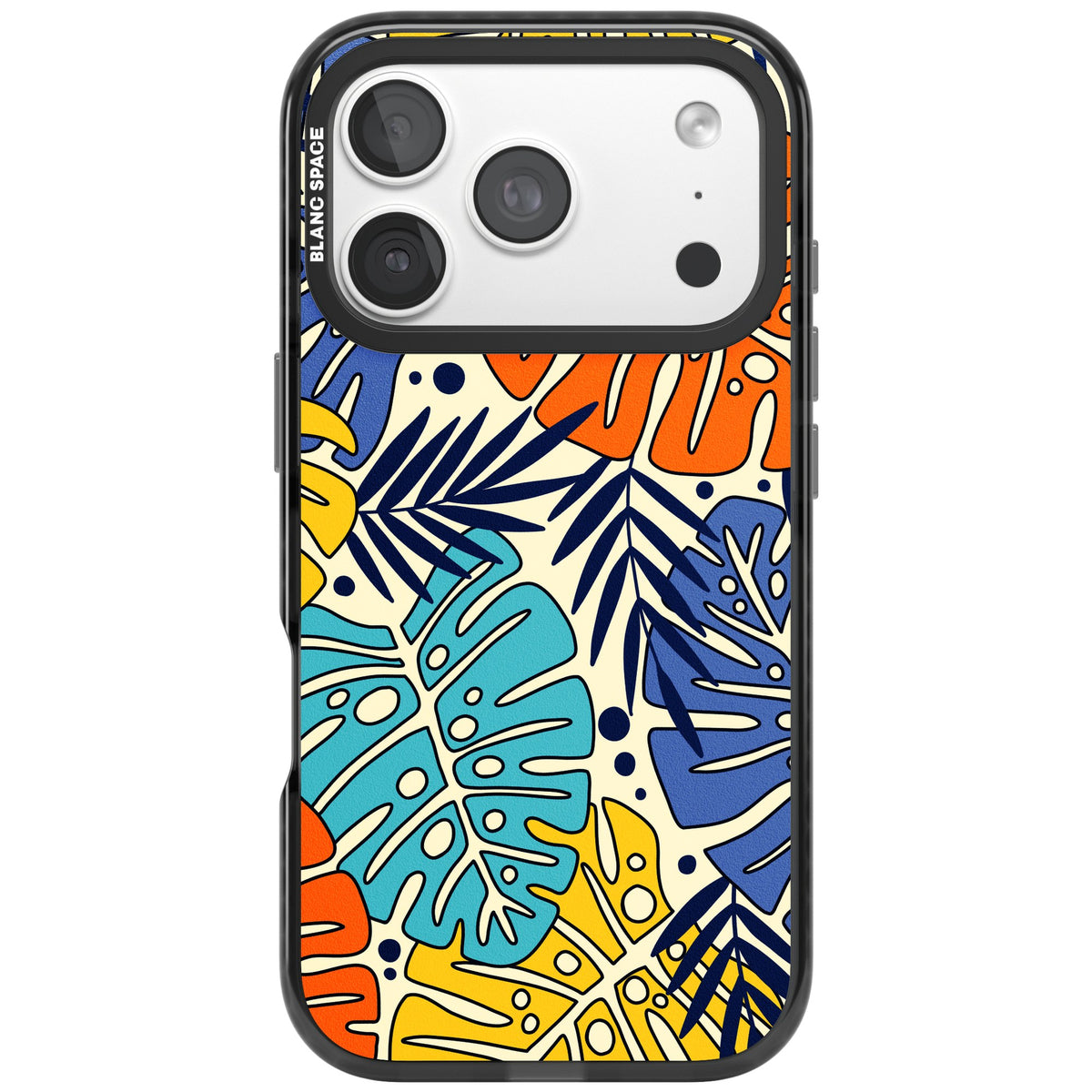 Beach Leaves iPhone 18 Pro Impact Black Phone Case front