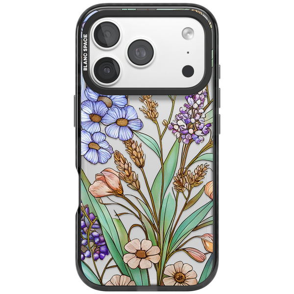 Glass Lavenders & Daisies