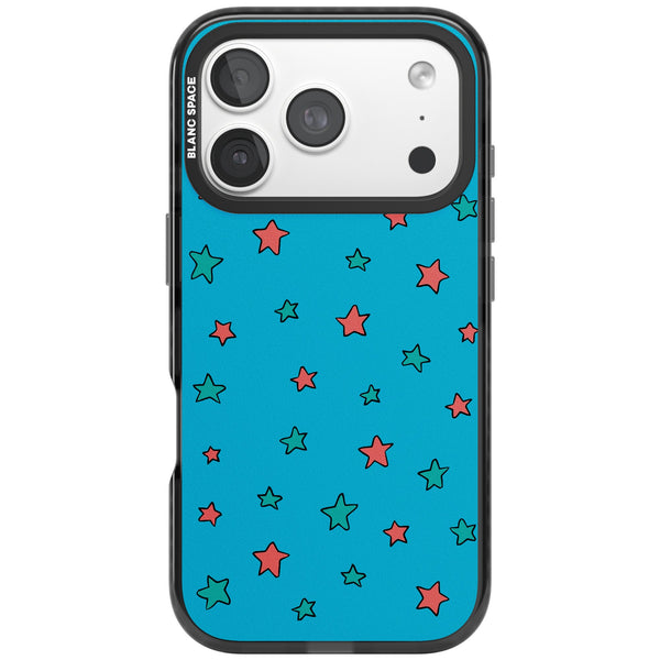 Blue Heartstopper Stars Pattern