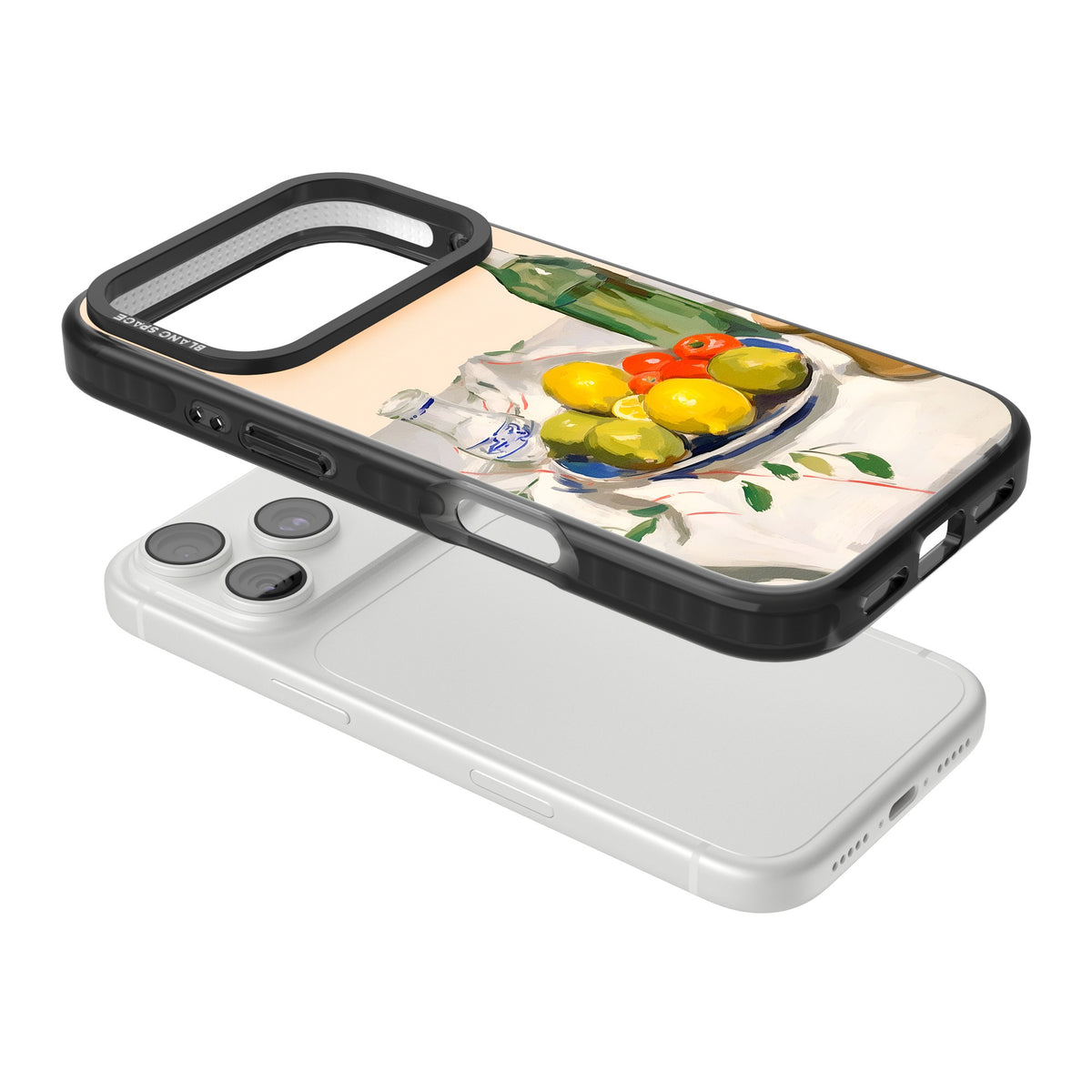 Mediterranean Fruit Salad iPhone 18 Pro Impact Black Phone Case angled