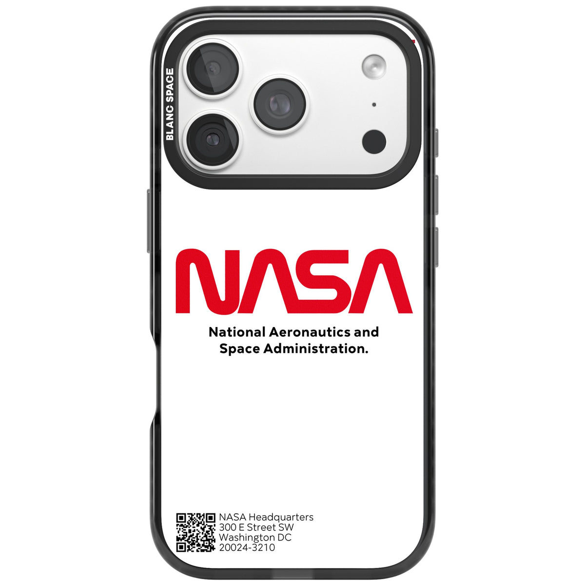 Nasa The Worm iPhone 18 Pro Impact Black Phone Case front