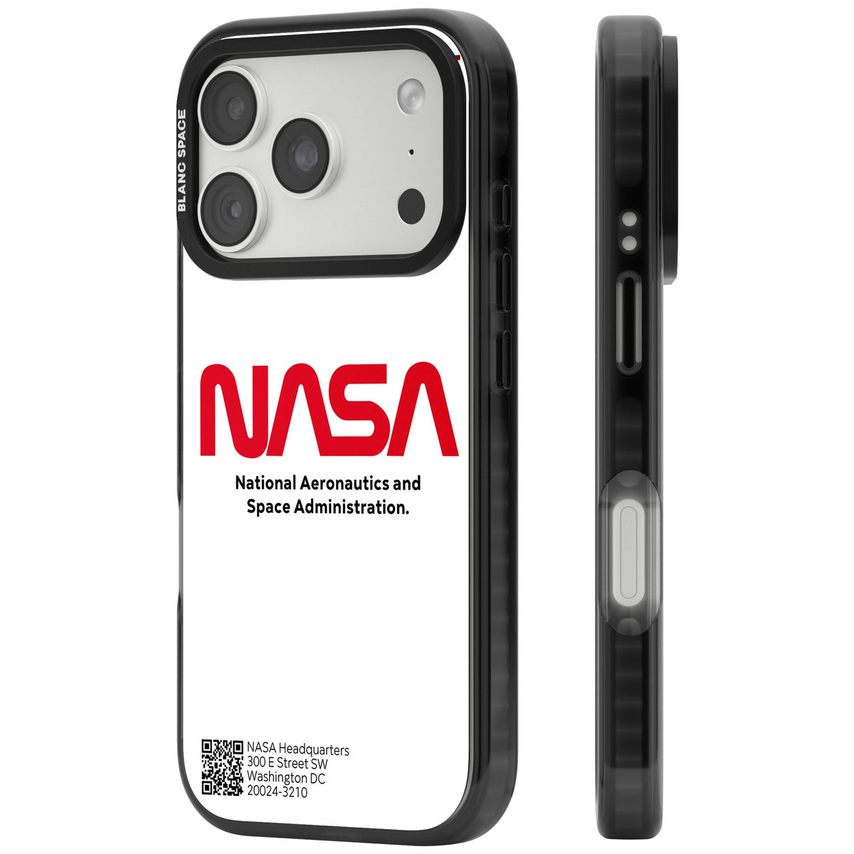 Nasa The Worm iPhone 18 Pro Impact Black Phone Case side