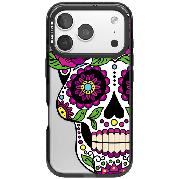 Purple Floral Sugar Skull