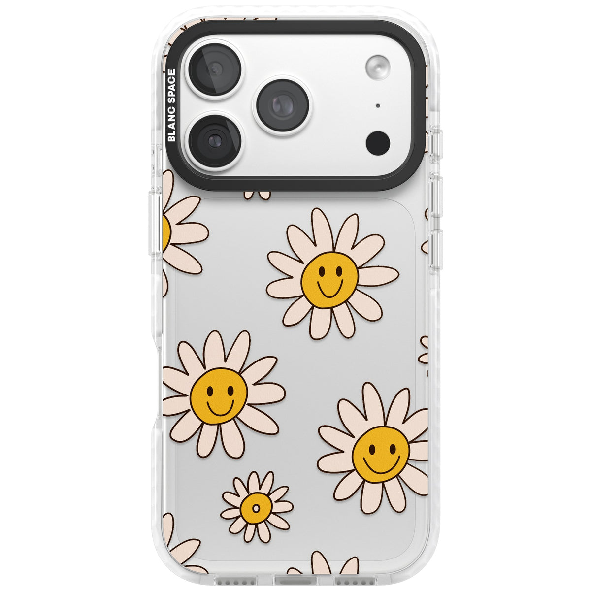 Daisy Faces iPhone 18 Pro Impact Clear Phone Case front