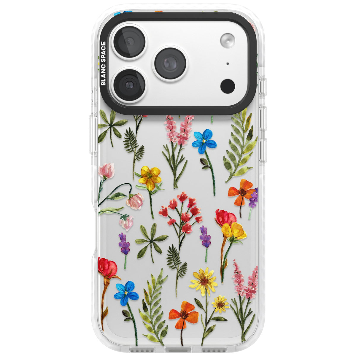 Spring Botanicals iPhone 18 Pro Impact Clear Phone Case front