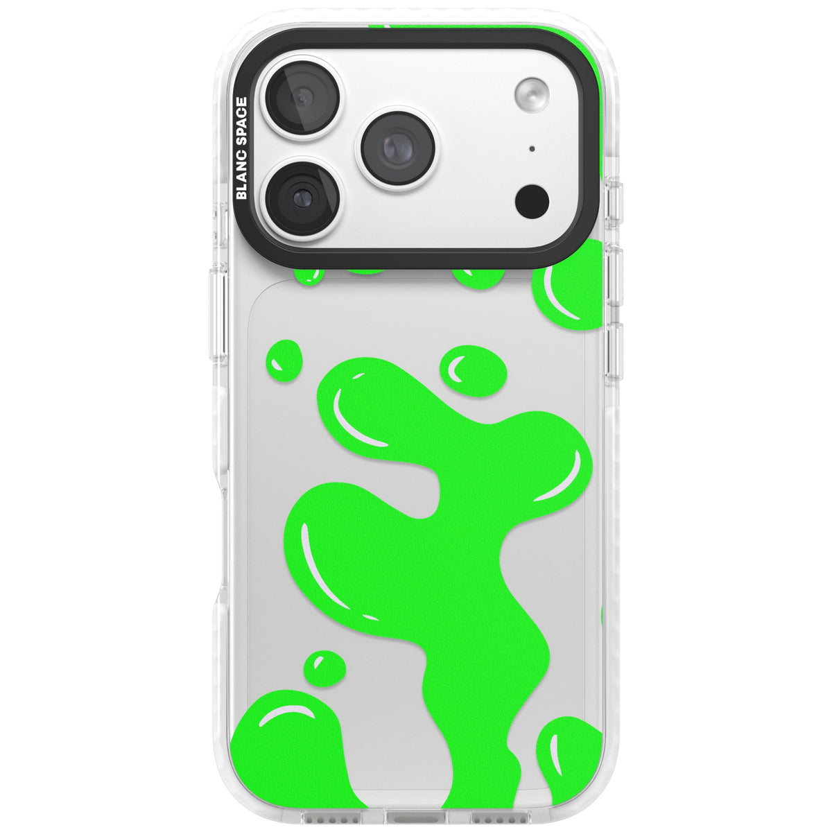Green Lava Lamp iPhone 18 Pro Impact Clear Phone Case front