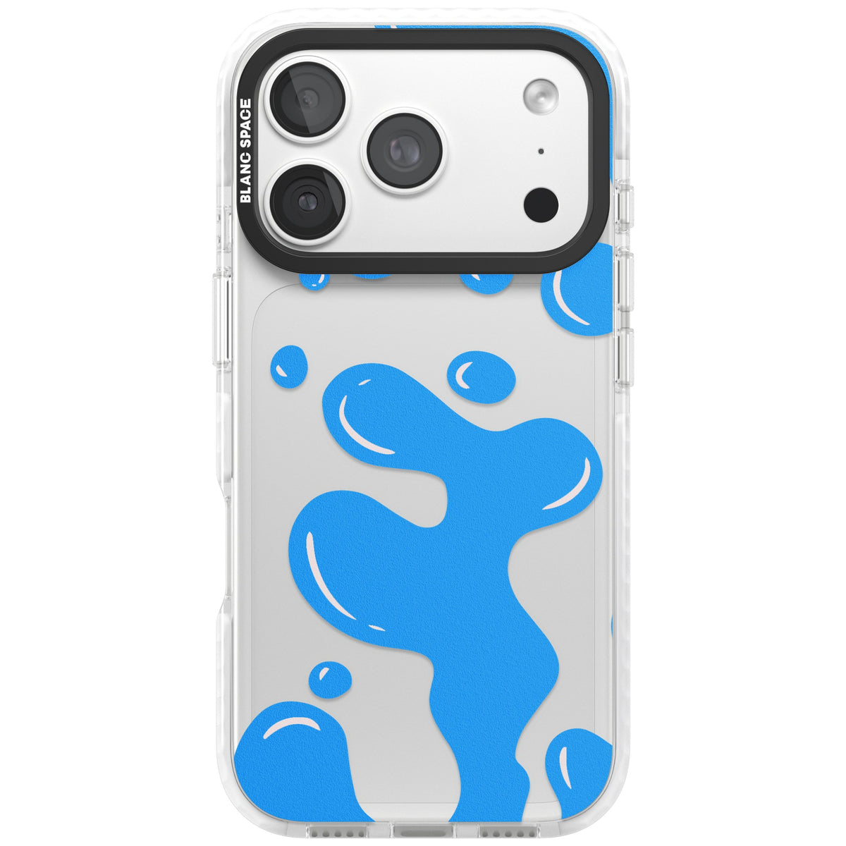 Blue Lava Lamp iPhone 18 Pro Impact Clear Phone Case front