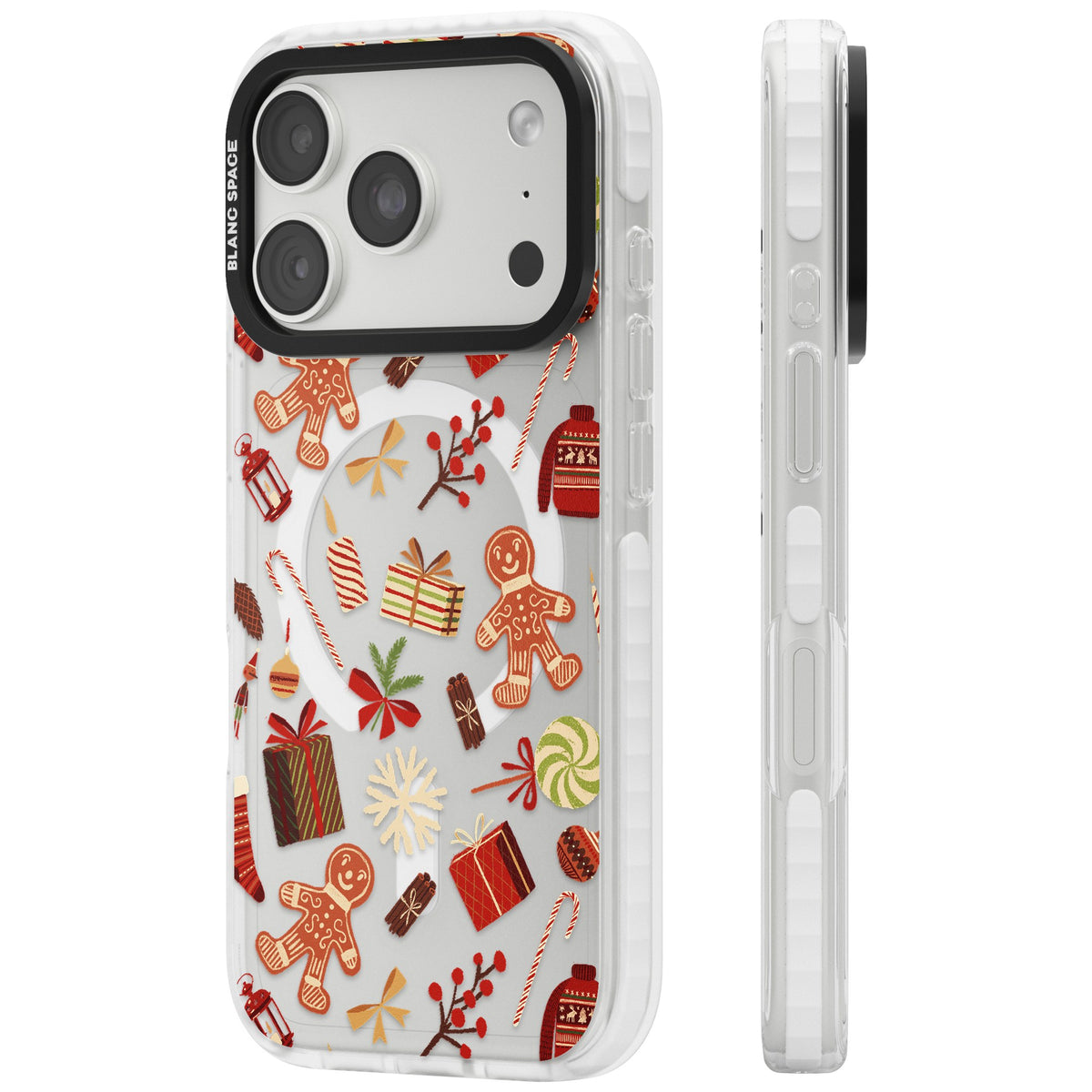 Christmas Assortments iPhone 18 Pro Impact Pro Clear Phone Case side