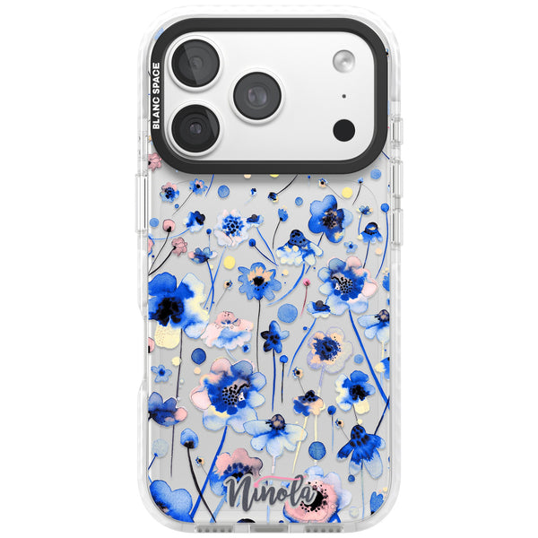 Ink Flowers Blue