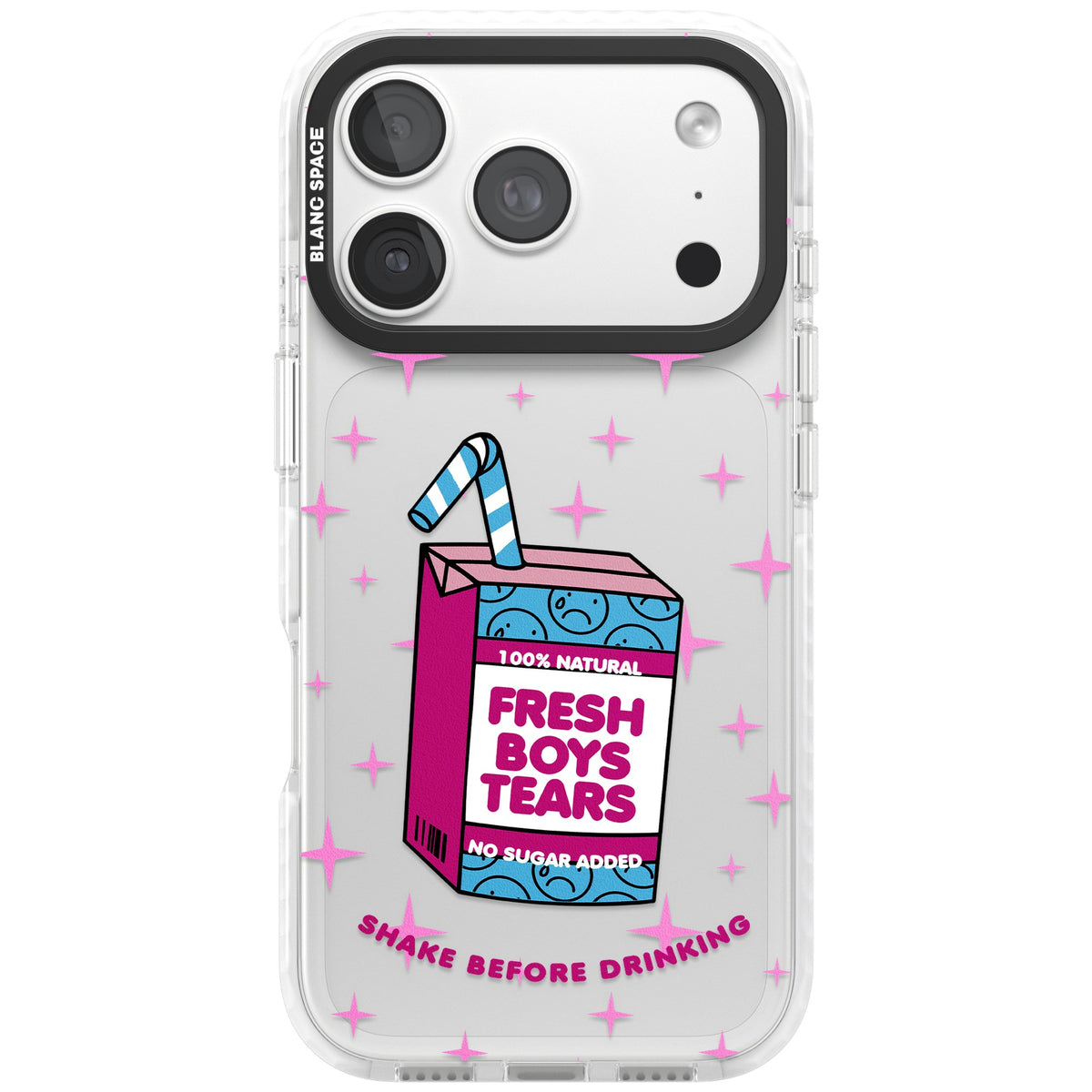 Boy Tears iPhone 18 Pro Impact Clear Phone Case front