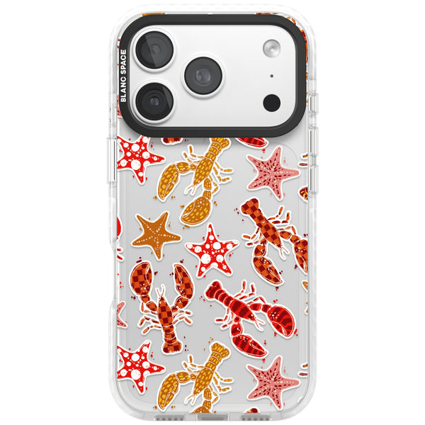 Lobster & Starfish Coastal Pattern