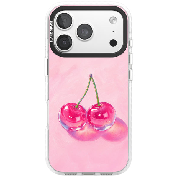 Pink Glass Cherry