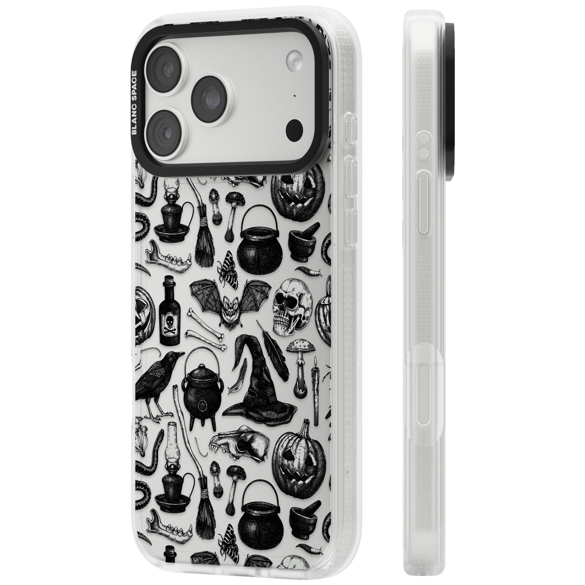Dark Witchy iPhone 18 Pro Max Impact Air Clear Phone Case side