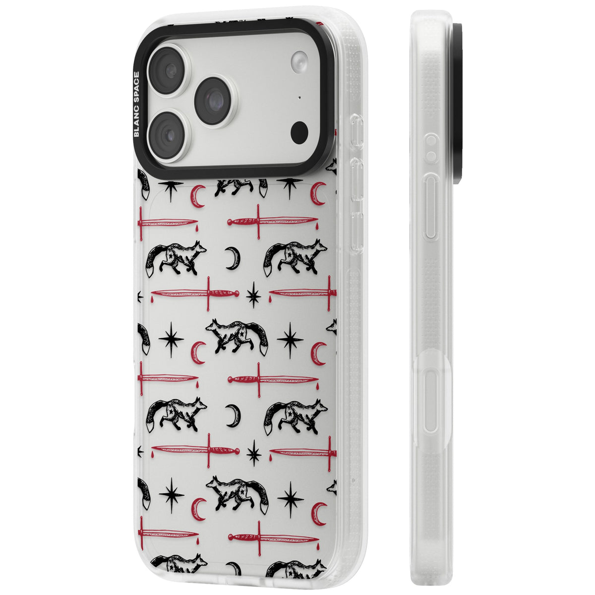 Blade & Crescent iPhone 18 Pro Max Impact Air Clear Phone Case side