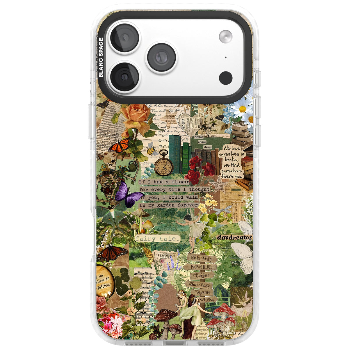 Enchanted Collage iPhone 18 Pro Max Impact Clear Phone Case front