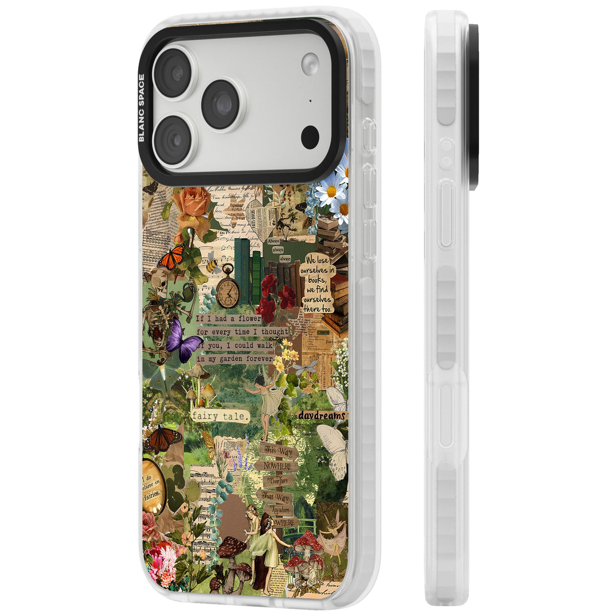 Enchanted Collage iPhone 18 Pro Max Impact Clear Phone Case side