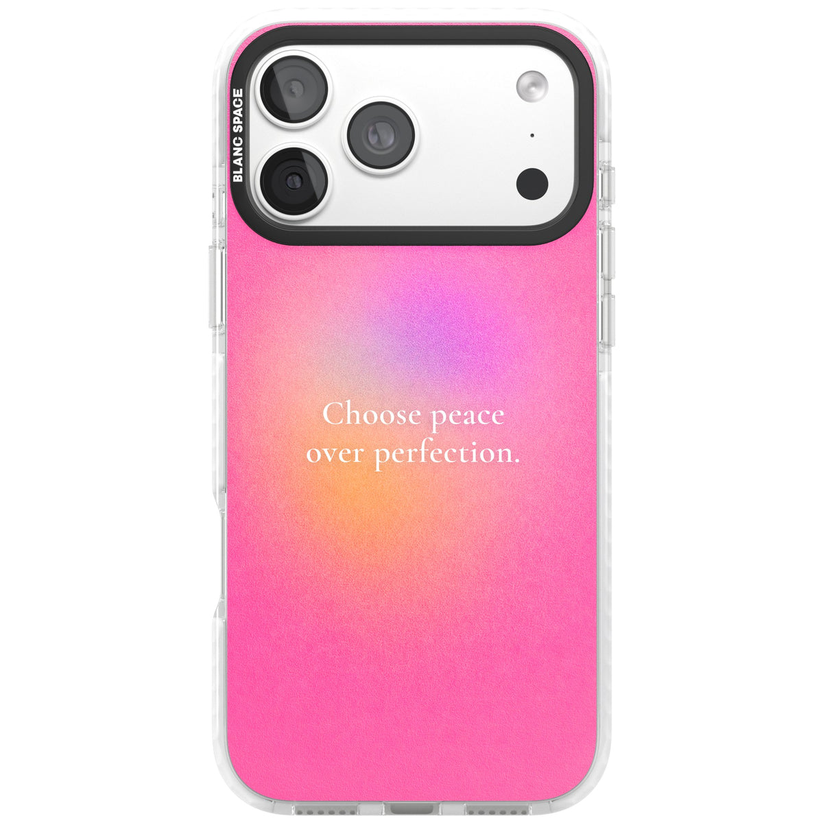Peace Over Perfection iPhone 18 Pro Max Impact Clear Phone Case front