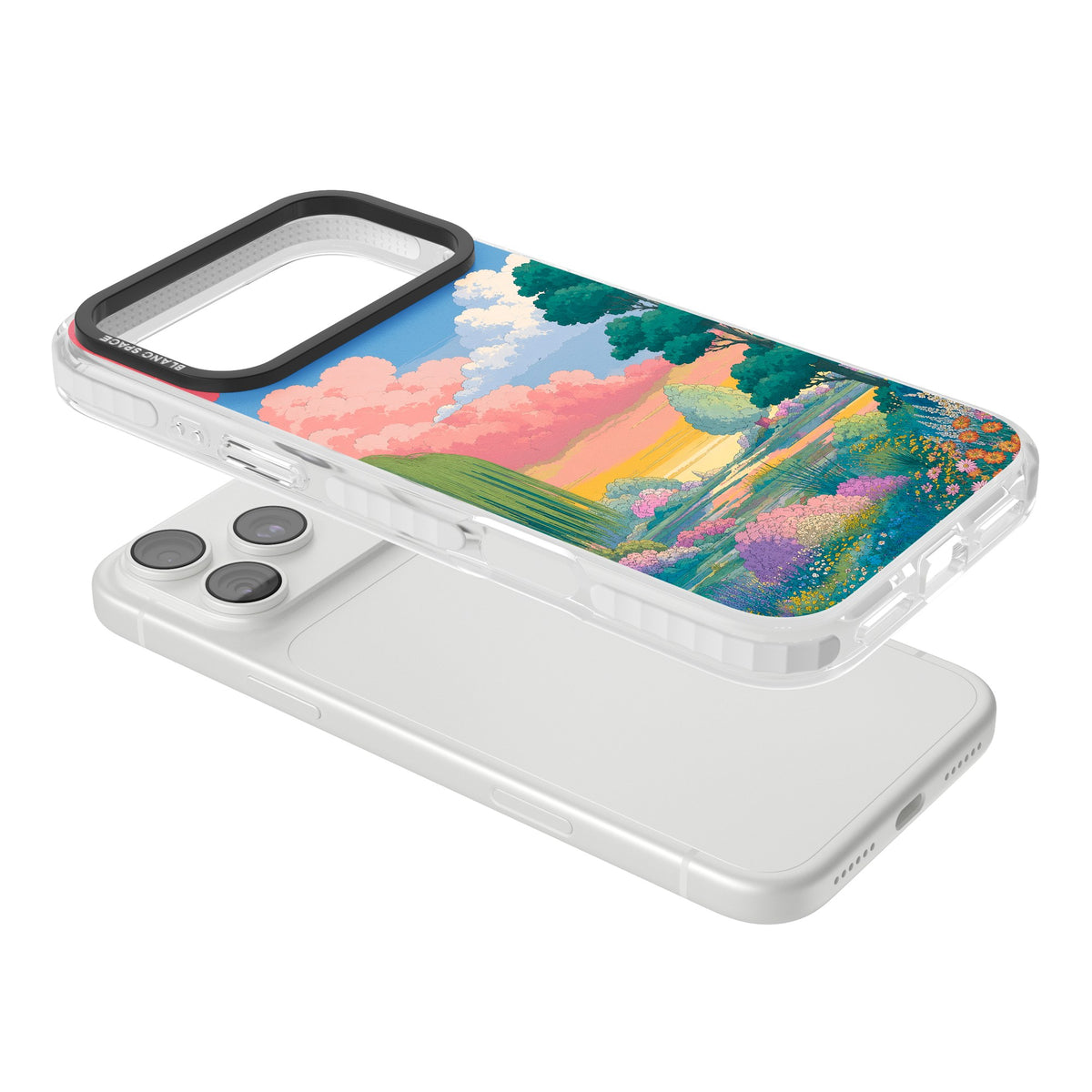Dream Valley iPhone 18 Pro Max Impact Clear Phone Case angled
