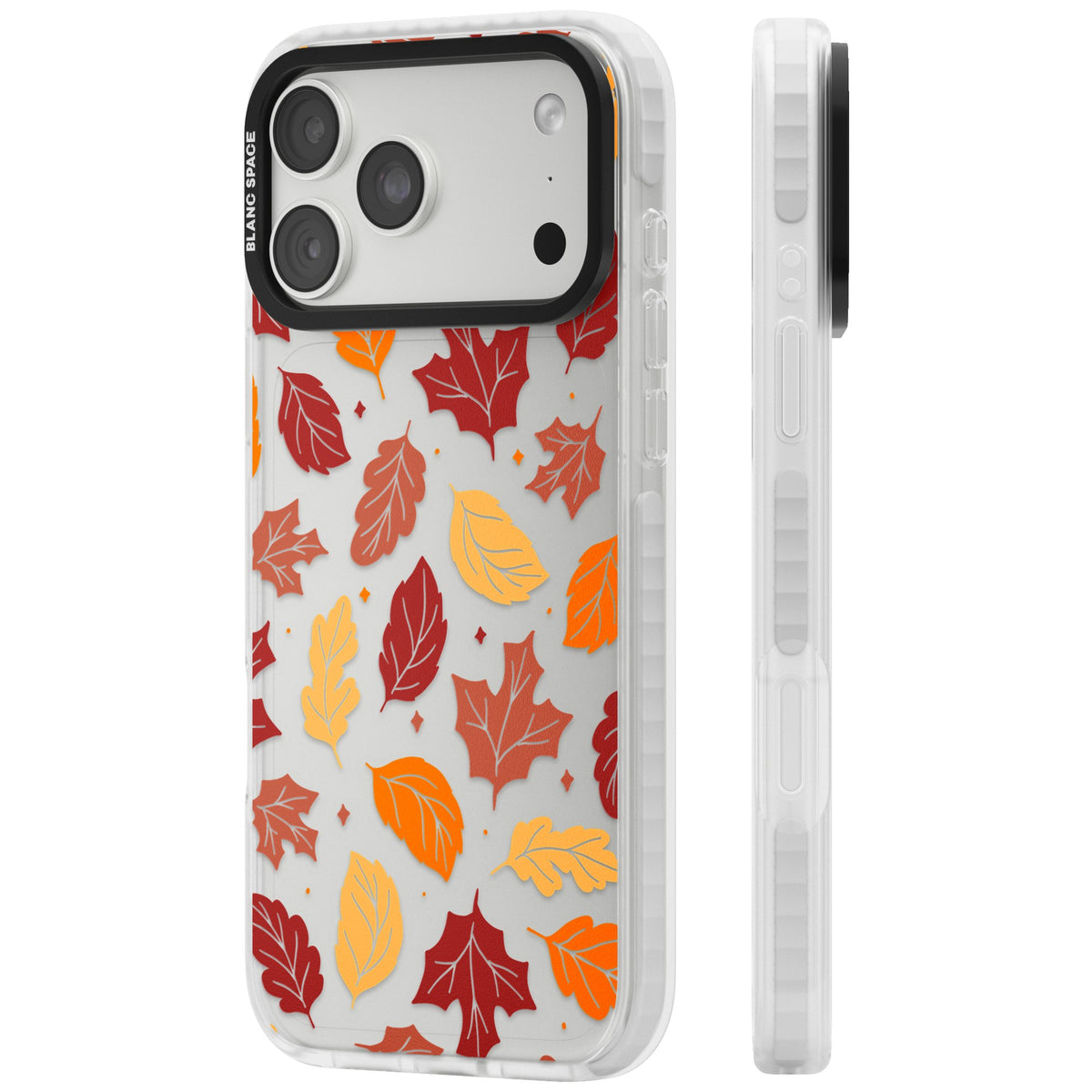 Autumn Leaves iPhone 18 Pro Max Impact Clear Phone Case side
