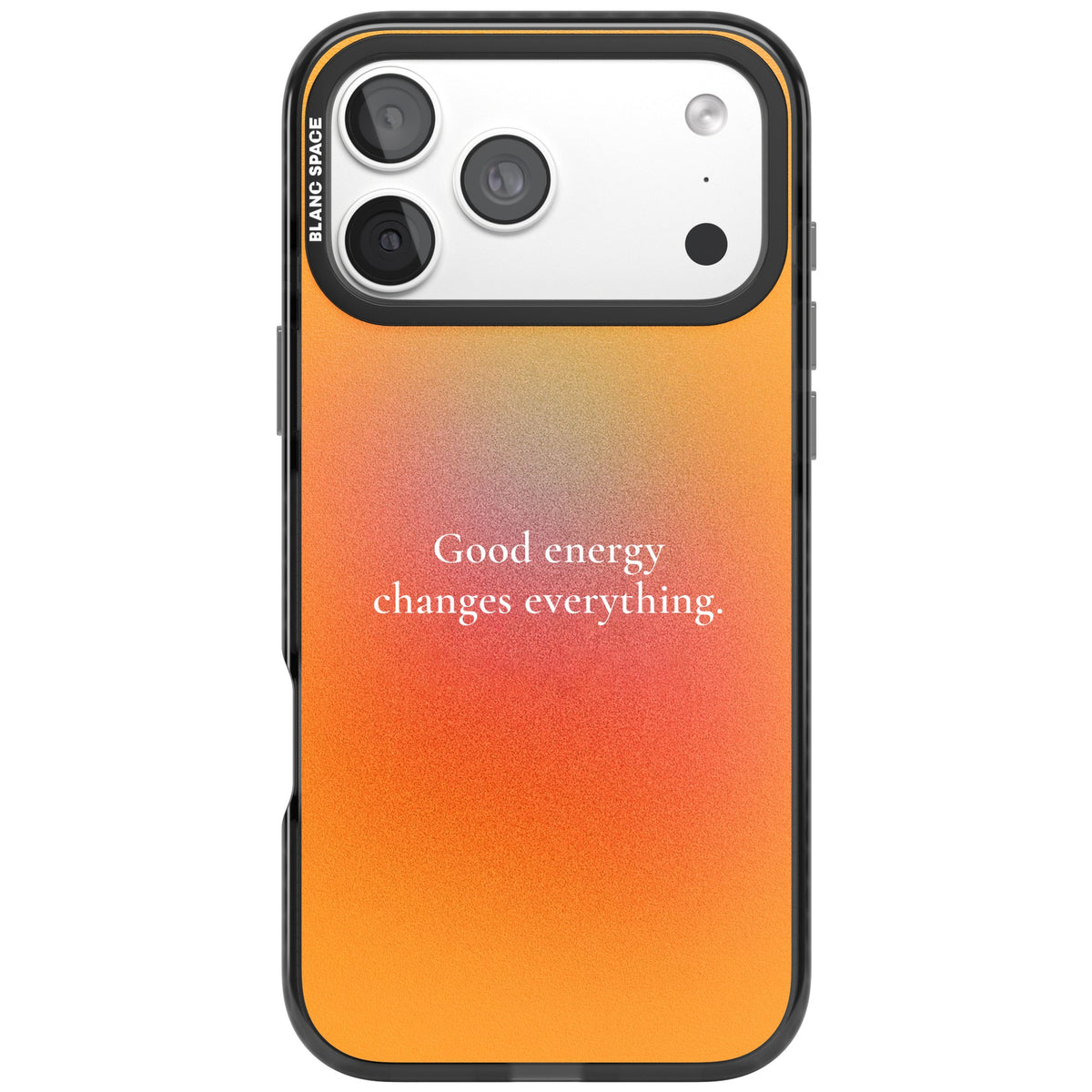 Good Energy iPhone 18 Pro Max Impact Black Phone Case front