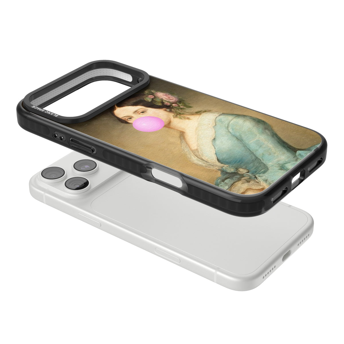 Duchess Bubble iPhone 18 Pro Max Impact Black Phone Case angled