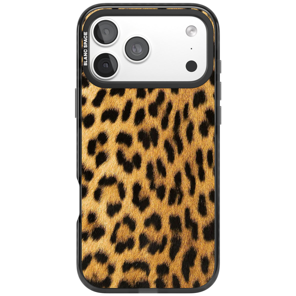 Savannah Leopard iPhone 18 Pro Max Impact Black Phone Case front