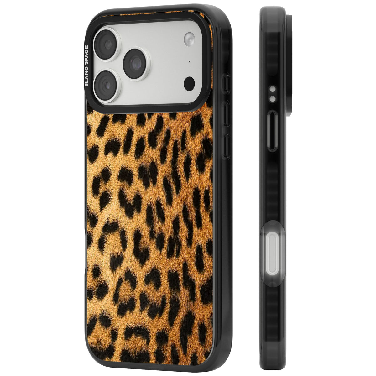 Savannah Leopard iPhone 18 Pro Max Impact Black Phone Case side