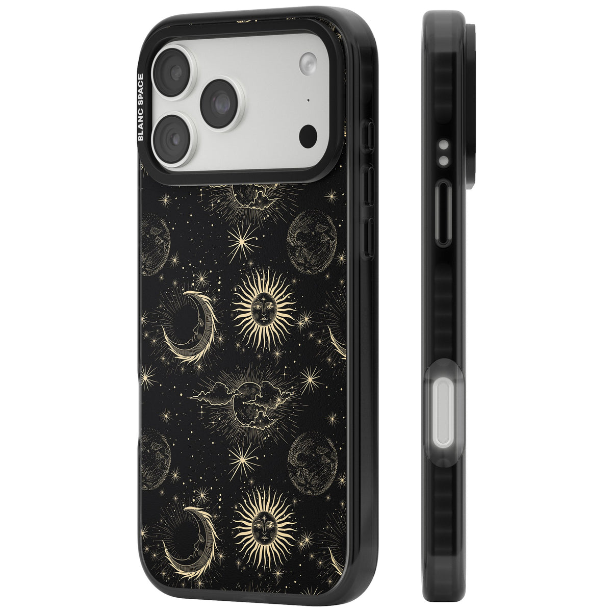 Celestial Almanac iPhone 18 Pro Max Impact Black Phone Case side