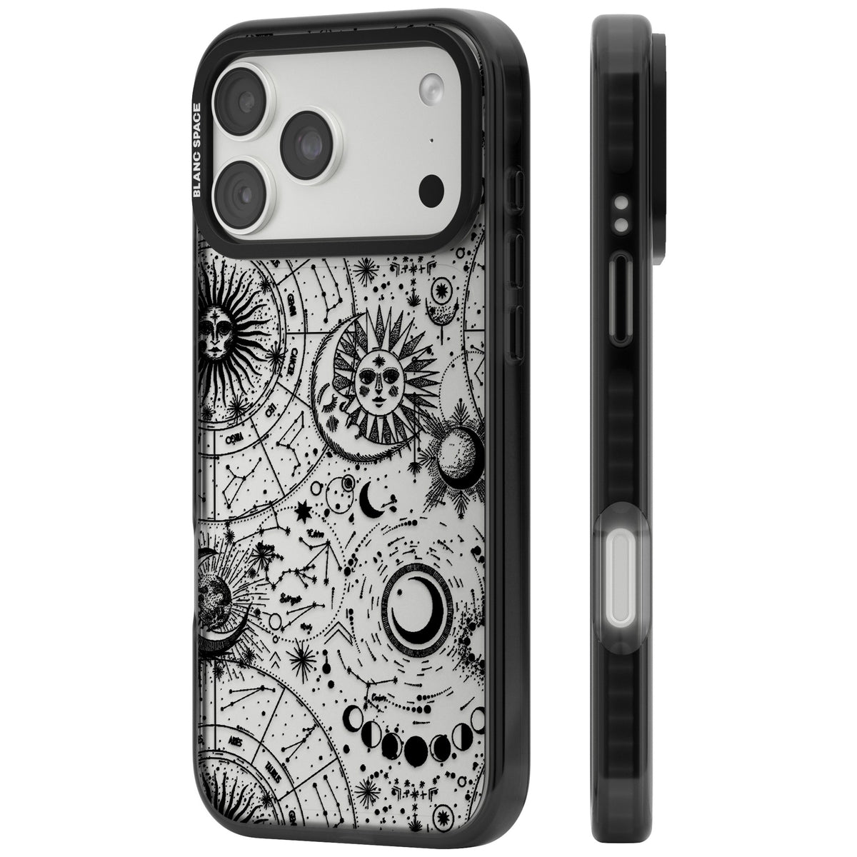 Astral Mystic iPhone 18 Pro Max Impact Black Phone Case side