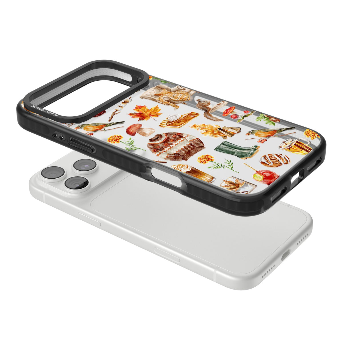 Autumn Anthology iPhone 18 Pro Max Impact Black Phone Case angled