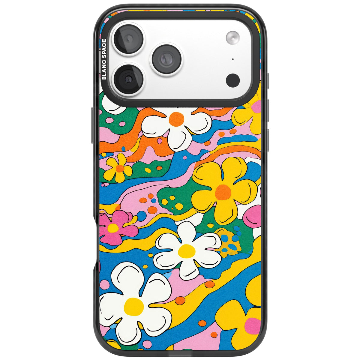 Vibrant Bloom iPhone 18 Pro Max Impact Black Phone Case front