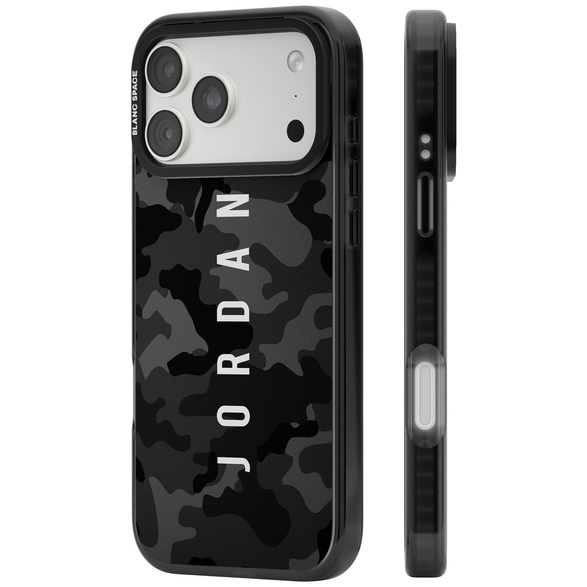 Personalised Urban Camo iPhone 18 Pro Max Impact Black Phone Case side