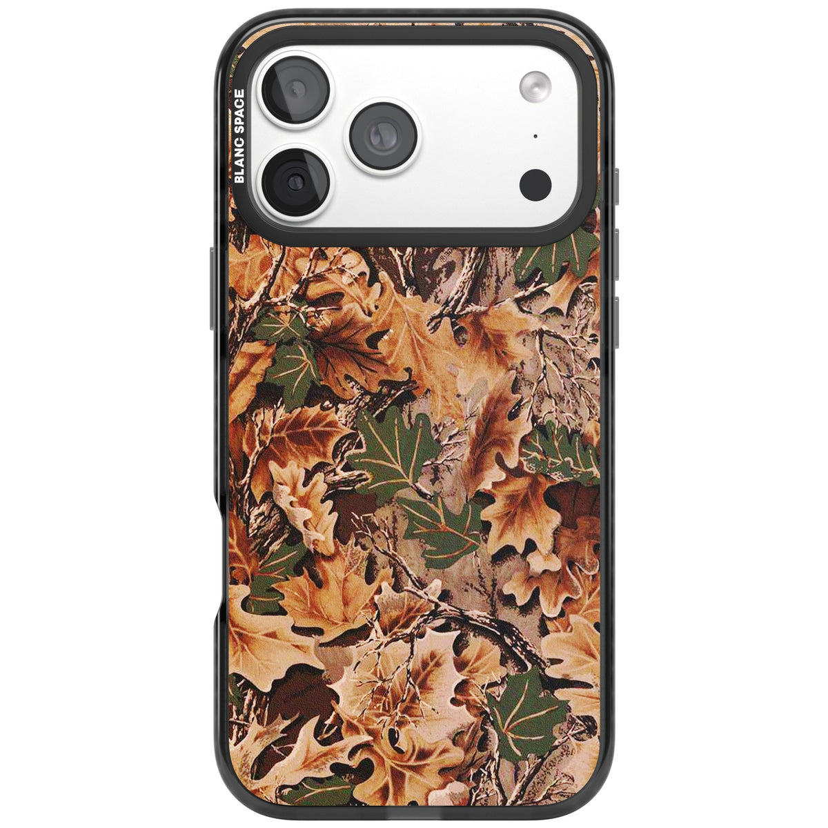 Leaves Camo iPhone 18 Pro Max Impact Black Phone Case front