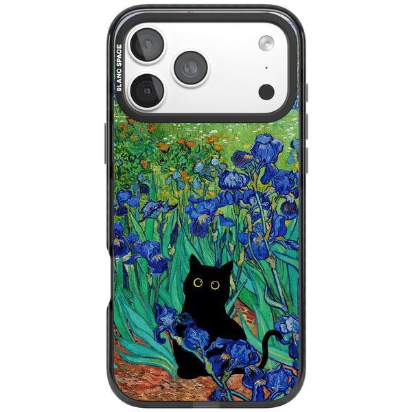 Cat in Van Gogh's Irises