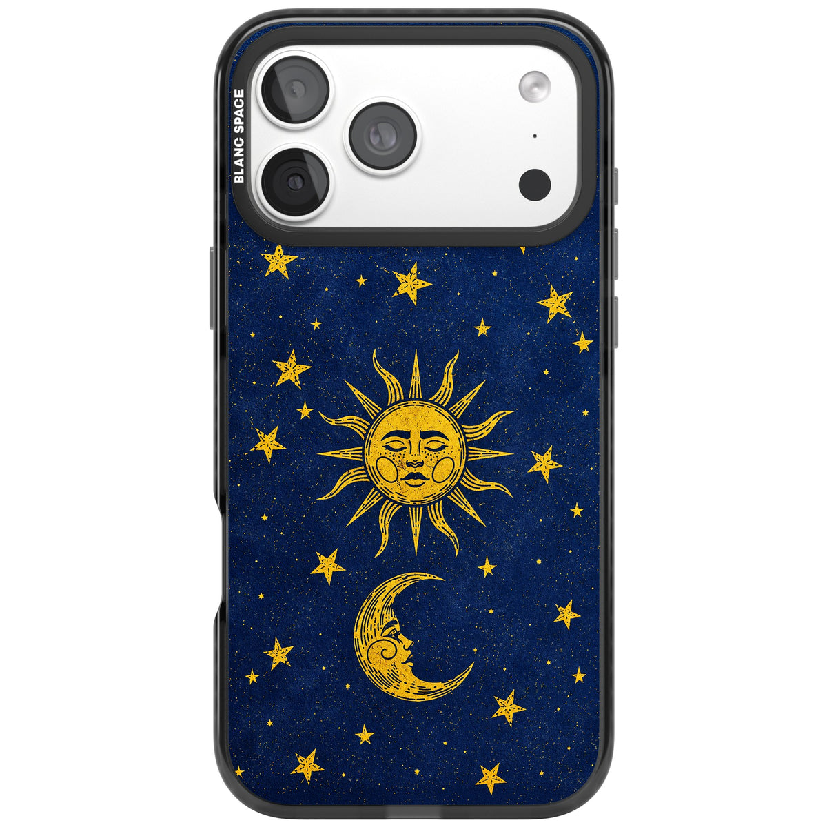 Sun & Moon Reverie iPhone 18 Pro Max Impact Black Phone Case front