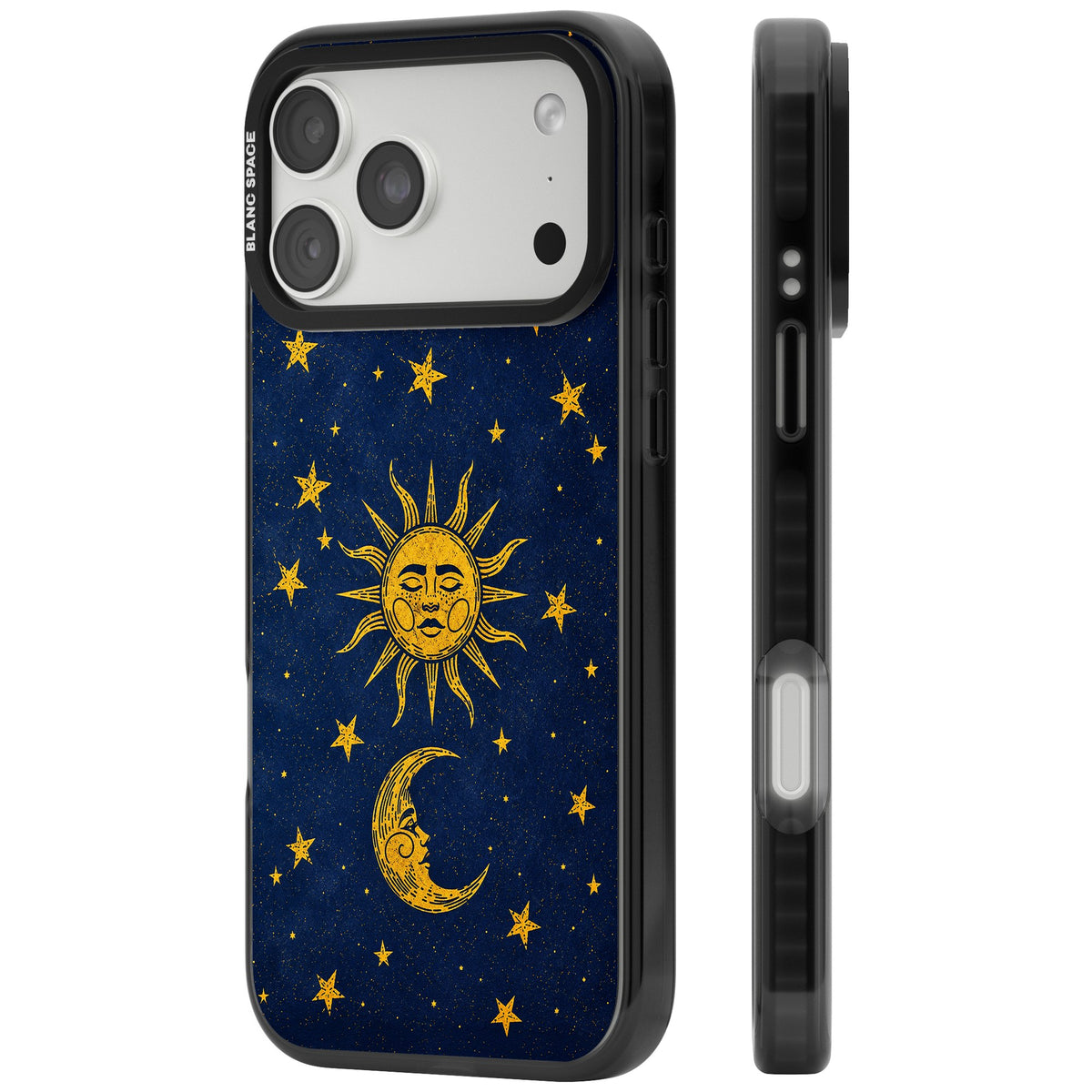 Sun & Moon Reverie iPhone 18 Pro Max Impact Black Phone Case side