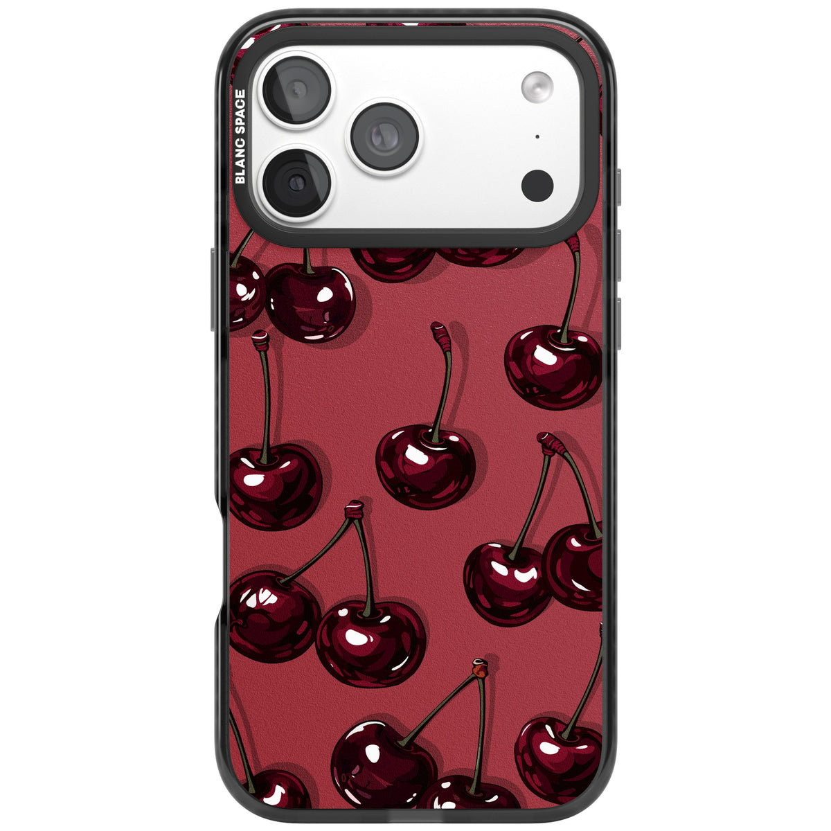 Cherry Rebel iPhone 18 Pro Max Impact Black Phone Case front
