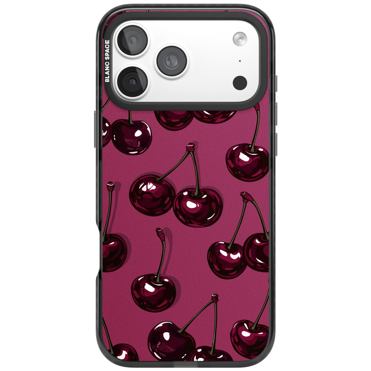 Cherry Soda iPhone 18 Pro Max Impact Black Phone Case front