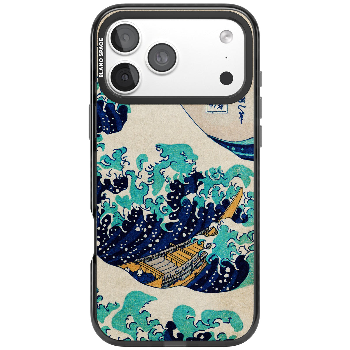 The Great Wave By Katsushika Hokusai iPhone 18 Pro Max Impact Black Phone Case front