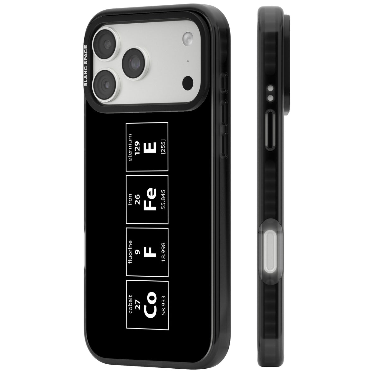 Coffee Element (Black) iPhone 18 Pro Max Impact Black Phone Case side