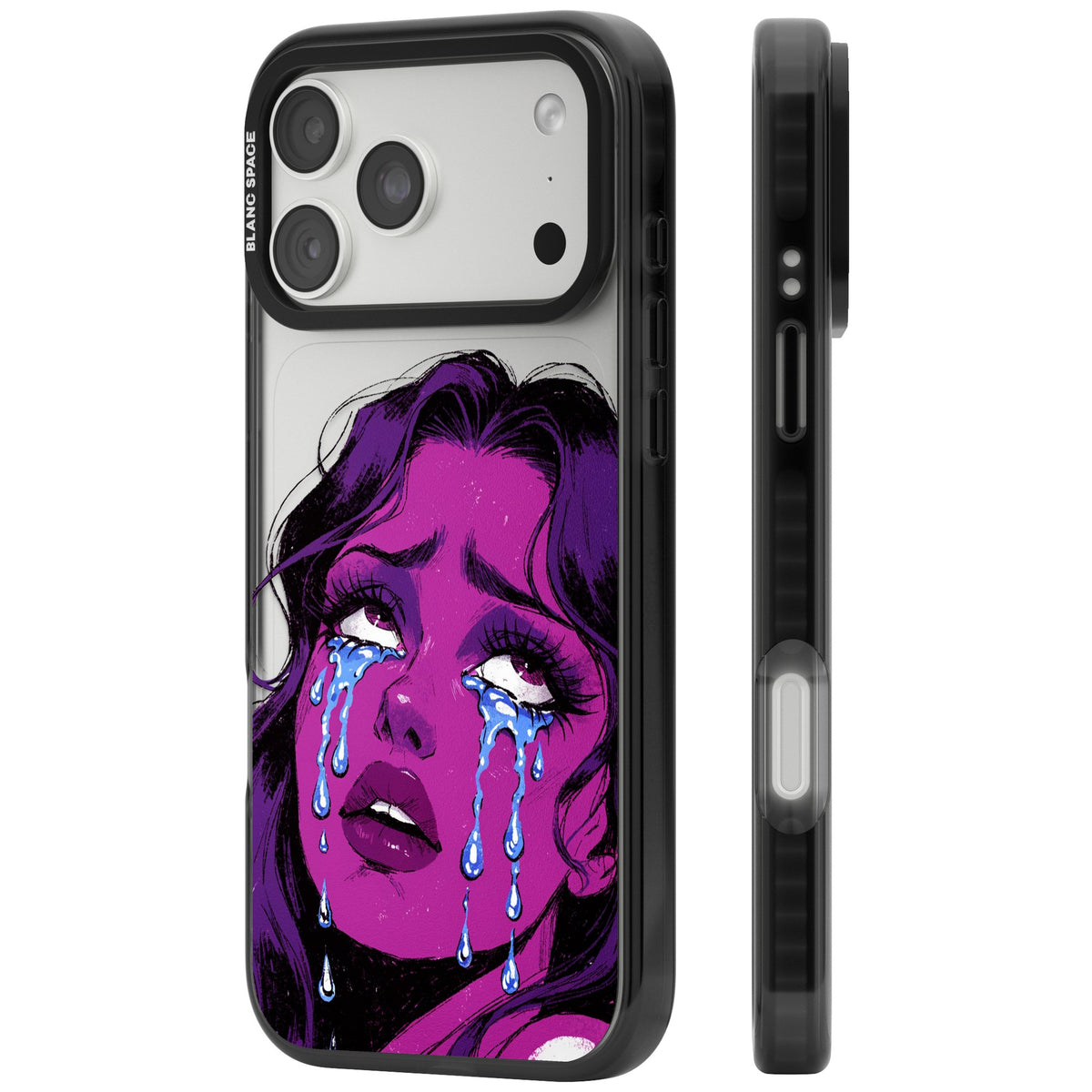 Drama Queen iPhone 18 Pro Max Impact Black Phone Case side