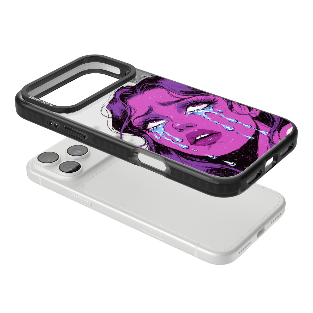 Drama Queen iPhone 18 Pro Max Impact Black Phone Case angled