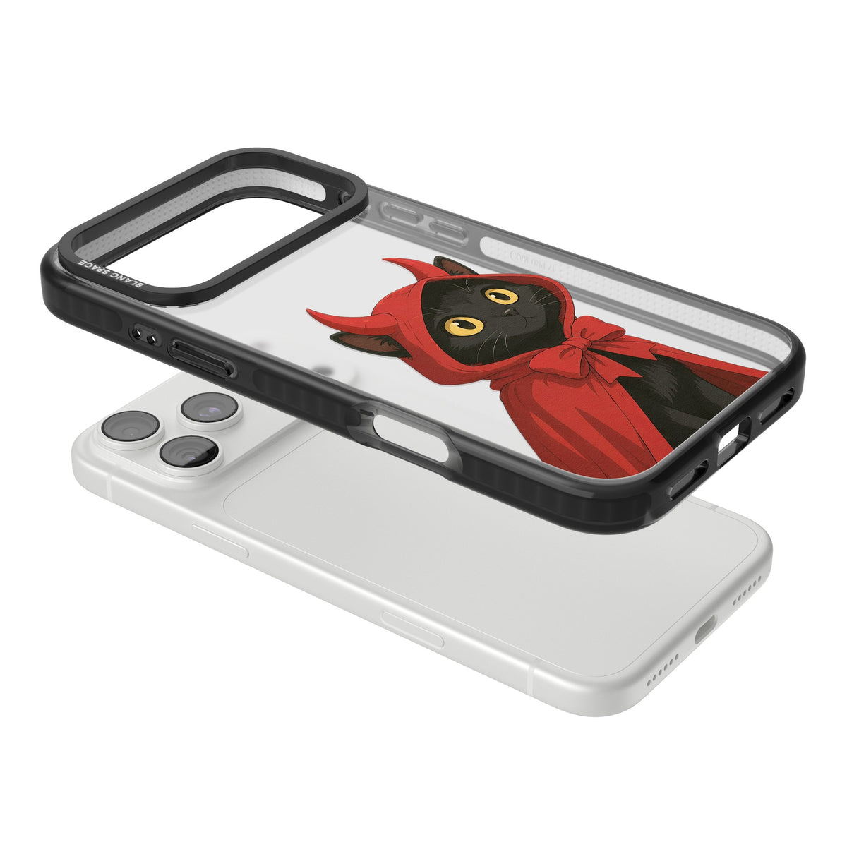 Little Devil iPhone 18 Pro Max Impact Black Phone Case angled