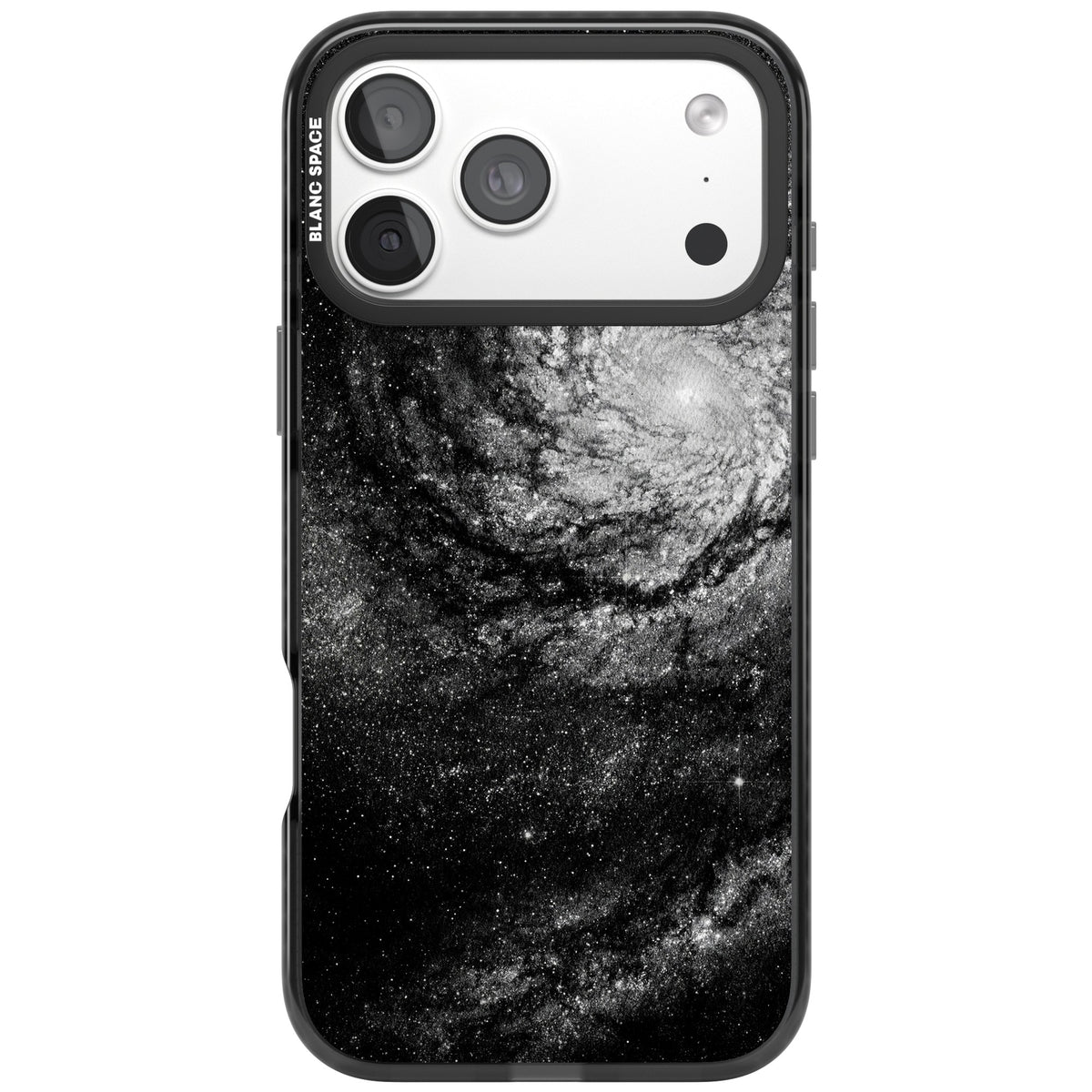 Cosmic Spiral iPhone 18 Pro Max Impact Black Phone Case front