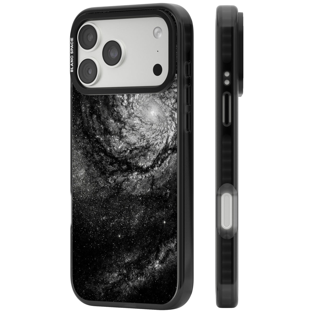 Cosmic Spiral iPhone 18 Pro Max Impact Black Phone Case side