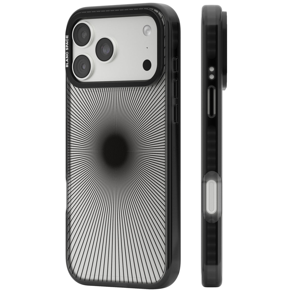 Linear Sunburst iPhone 18 Pro Max Impact Black Phone Case side