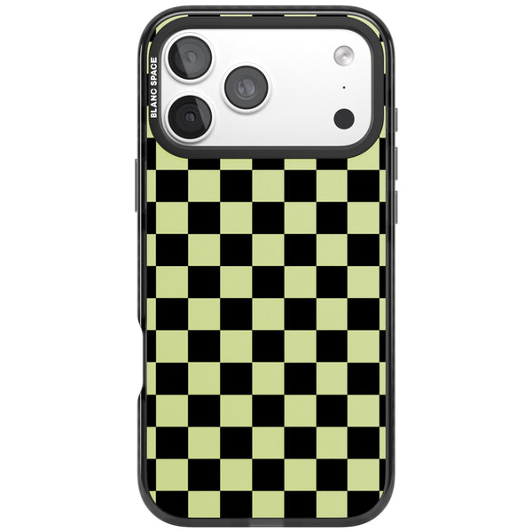 Black & Lime Check
