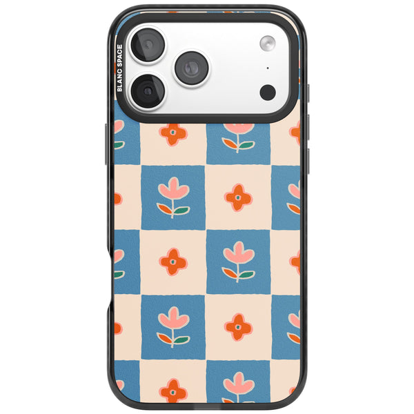 Vintage Bloom Checkered
