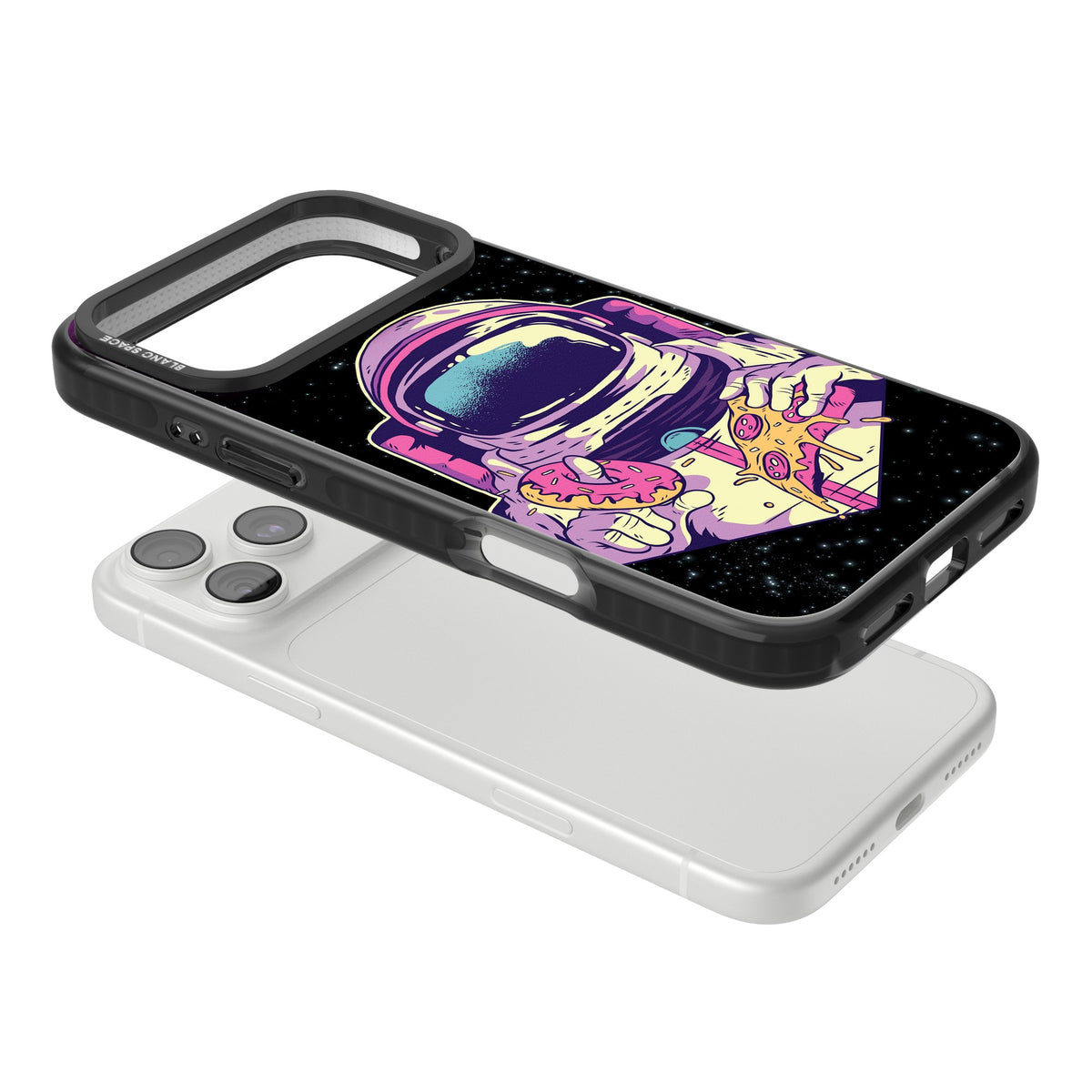 Astro Cheat Meal iPhone 18 Pro Max Impact Black Phone Case angled