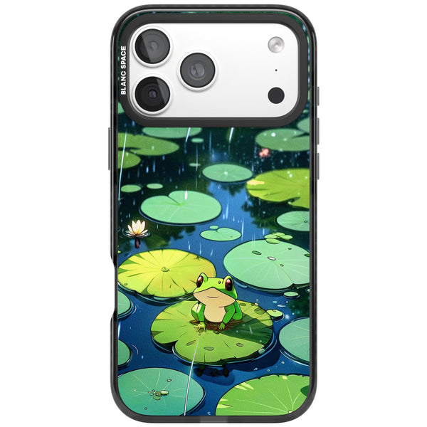 Frog In Lily Pond